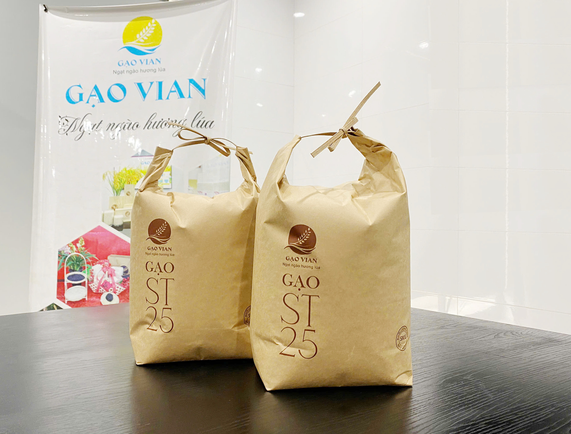 GẠO ST25 VIAN - TÚI KRAFT 5KG